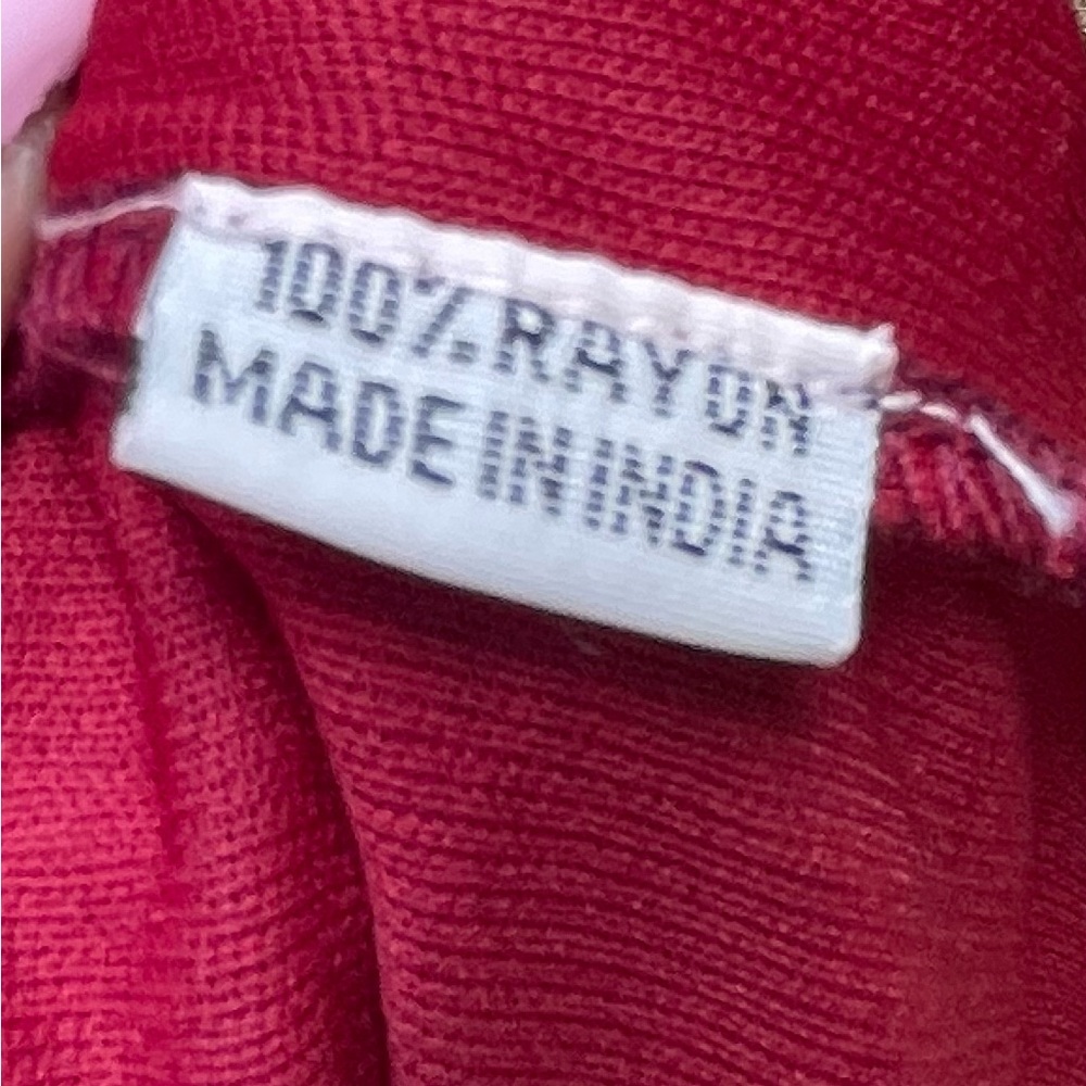 Lapogee  Dress Womens Medium Red and Gold Boho Maxi Floral Print. Sz.Medium - Picture 6 of 8